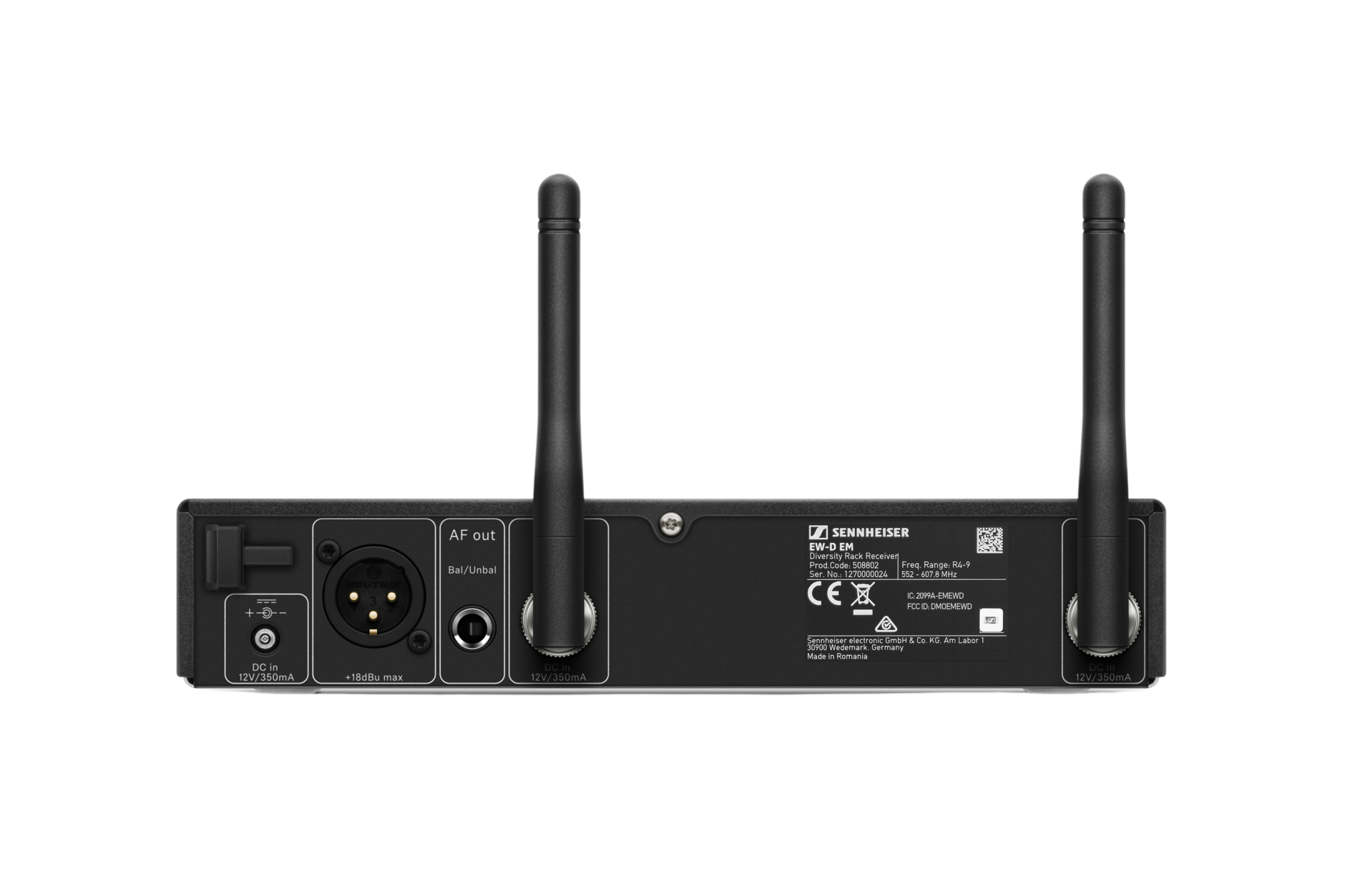 Sennheiser EW-D EM Rack Receiver (Freq: R1-6) - Image 2