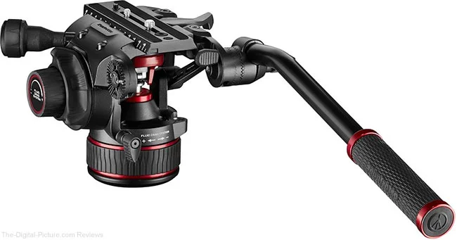 Manfrotto Nitrotech 608 Video Head + MVTTWINMA Tripod - Image 2