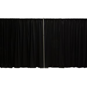 8ft Black Pipe and Drape